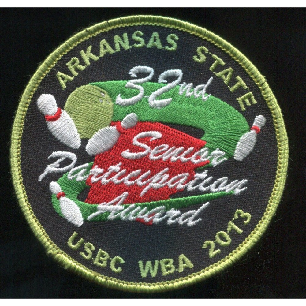 2013 Arkansas State Bowling Patch Senior Participation Award